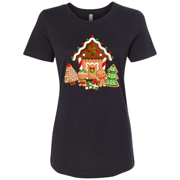Inktastic Gingerbread House Christmas Women's T-Shirt