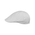 thumbnail image 3 of NYFASHION101 Fashionable Solid Color Unisex Cotton Duck Bill Newsboy Ivy Cap, White, 3 of 4