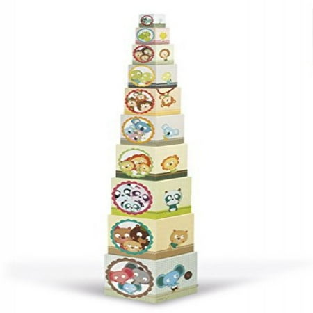 - Janod Family Portraits Square Stacking Pyramid