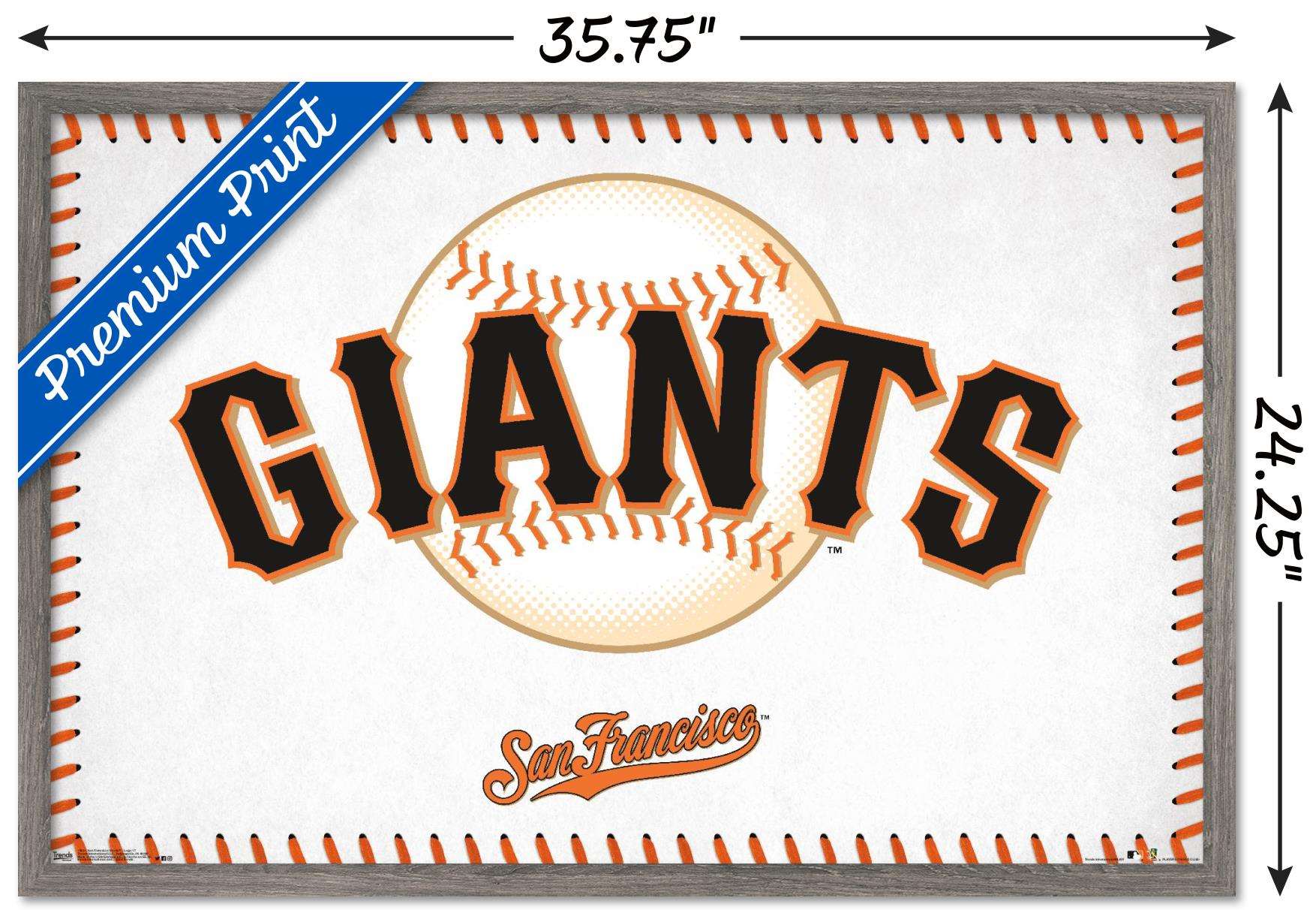 MLB San Francisco Giants - Logo 17 Wall Poster, 22.375" x 34", Framed