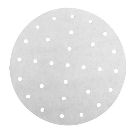 

Flcivsh 200 Piece Air Fryer Perforated Parchment Paper 7 Inch Round Air Fryer Liner Non-Stick Steam Pad