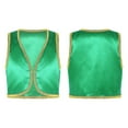 thumbnail image 1 of TiaoBug Gilet Sans Manches Ouvert devant pour Garçons Prince Arabe Bordure Dorée Vert 16, 1 of 6