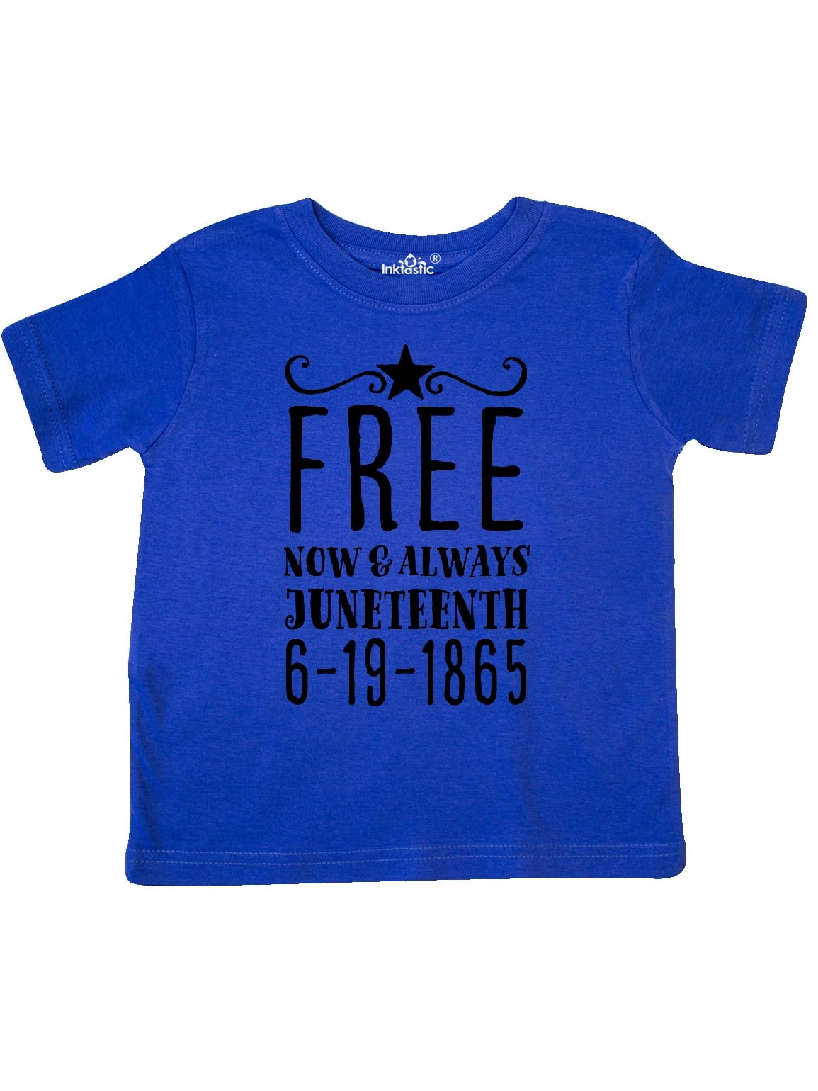 Juneteenth 6-19-1865 Toddler T-Shirt inktastic Free Now and Always