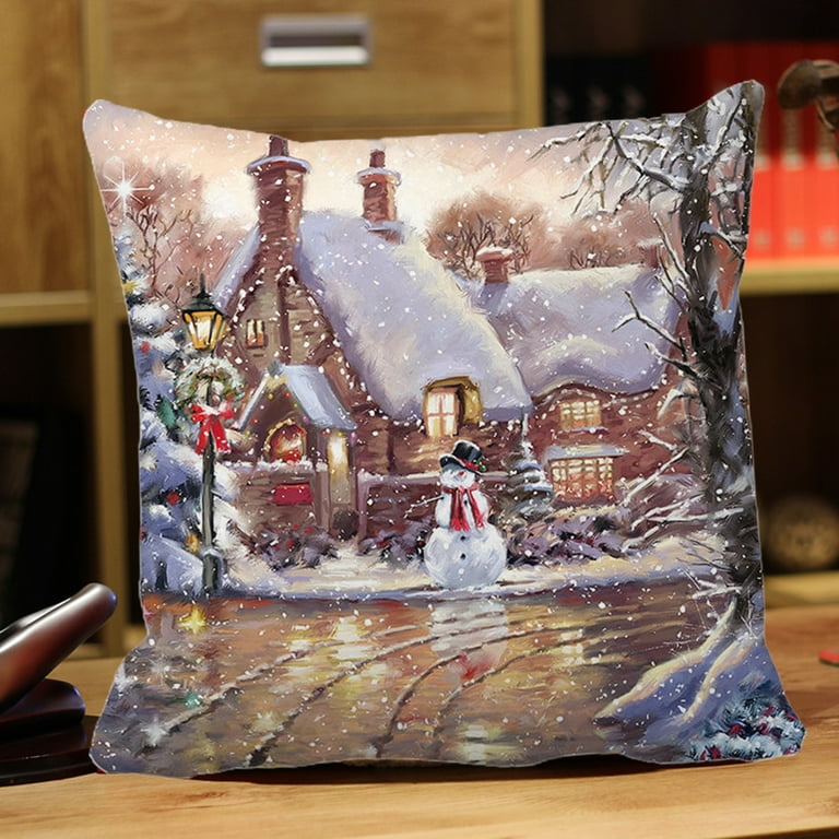 Walmart christmas cheap pillow covers