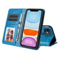 thumbnail image 4 of Funda tipo cartera GANGXUN para iPhone 11 Pro , diseño girasol, cuero PU, soporte, cierre magnético, tarjetero, 4 of 5
