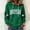007 Green, variant on Oplxuo Womens St. Patrick's Day Clover Print Hoodie Casual Long Sleeve Sweatshirt Irish Shamrock Pullover Tops
