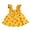 Yellow, variant on Oodles Purple Strawberry Print Ruffled Spring Dog Dress, Large