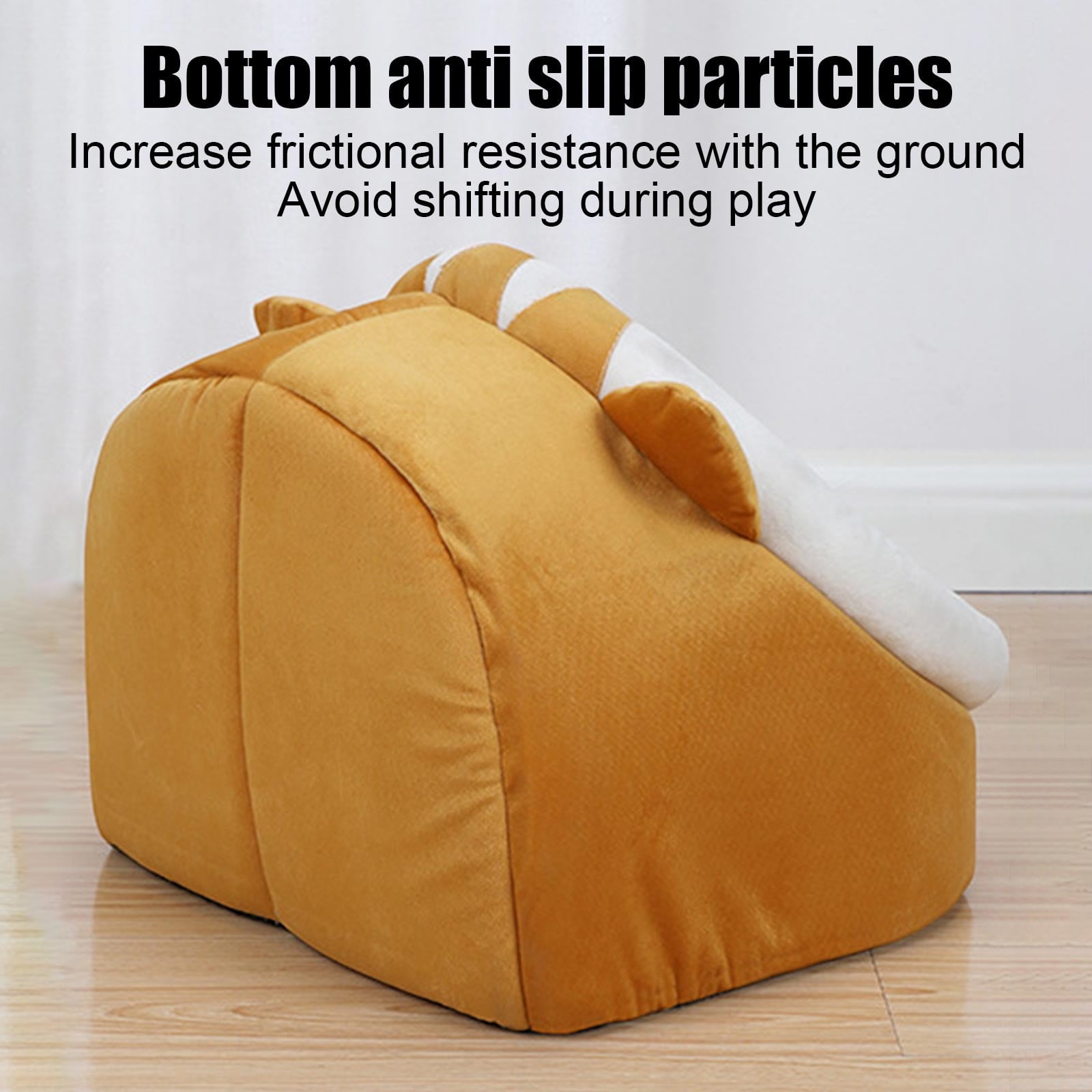 Semi-Closed Cat and Dog Bed, Removable Washable Pet Litter Mat and Kennel Cushion, Plush Warm Flock House for Indoor Cats, Dogs, Kittens, and Puppies, Comfortable Winter Pet Sleeping Pad