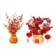 thumbnail image 1 of Conjunto de 2 Faroles con Plantas Artificiales en Maceta para Embellecer tu Espacio, 1 of 9