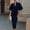 Navy Blue, variant on Women's Elegant V-Neck Midi Bodycon Dress – Flare Short Sleeve Wrap Waist Slim Formal Party & Work Pencil Dress Wine Red,M