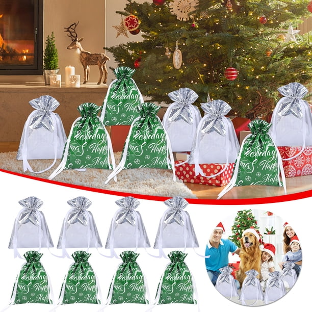 Bolsa de regalo de Navidad Bolsa de regalo con cordón Bolsa de papel de aluminio de Navidad Bolsa de regalo de Navidad Wmkox8yii HFSH2862