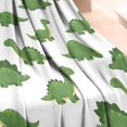 thumbnail image 3 of White Green Dinosaurs Pattern Blanket,Comfortable Soft Flannel Throw Blanket,All Season,Warm Lightweight Blankets for Sofa Bed Couch Living Room Chair,30"x40", 3 of 4