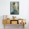 thumbnail image 6 of Lady in Blue Framed Premium Gallery Wrapped Canvas - Ready to Hang - 17 x 25 - Black Floating Frame, 6 of 9