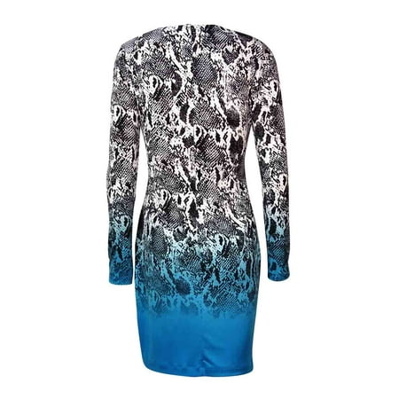 Calvin Klein Women's Ombre Snake-Print Jersey Dress
