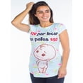 thumbnail image 1 of Playera Maternidad Estampada Divertida Cómoda Ropa Embarazo Playera Mujer Casual Color Azul Claro, 1 of 4