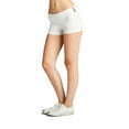 thumbnail image 2 of Essential Basic Junior Women Fold Over Low Rise Short Cotton Spandex Yoga Dance, 2 of 4