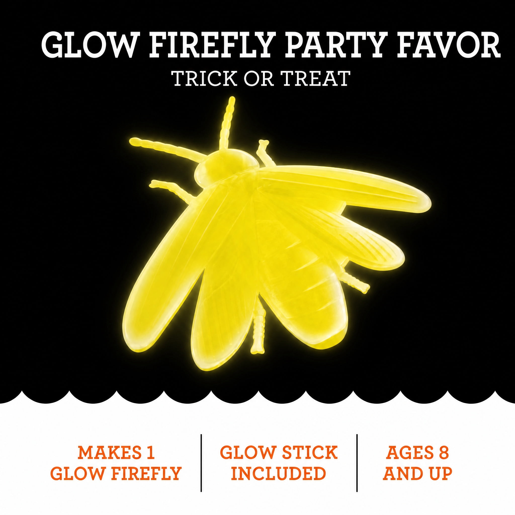 Glow Firefly Party Favor, Yellow, Halloween by Way To Celebrate