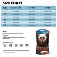 thumbnail image 4 of Kdxio Cartoon Bald Eagle USA for Men's Muscle T-shirt,Sleeveless for Workout Running Athletic Gym Lounge Casual, 4 of 5