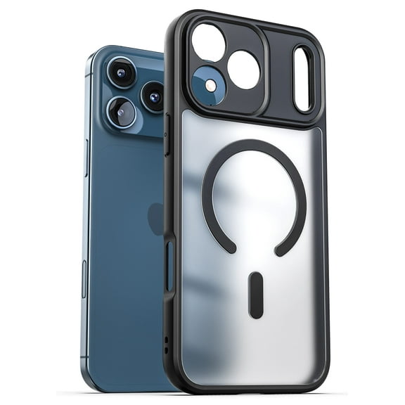 Encased for iPhone 17 Pro Max Magnetic Case (SlimShield) - Thin Profile Hybrid Case with Camera Lens Protection - Compatible with MagSafe (Translucent)