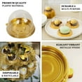 thumbnail image 4 of Efavormart 50 Pack | Gold/Clear 3" Mini Plastic Cupcake Favor Containers, Round Dome Party Boxes Treat Display Holder, 4 of 11