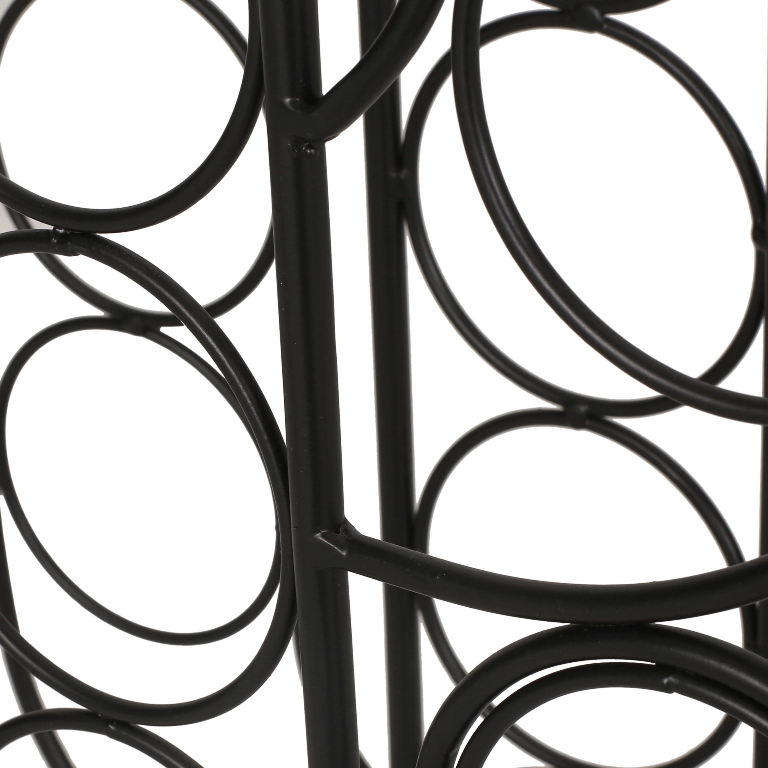 Industrial Wine Rack - 13 Bottle Capacity, Chic Cactus, Metal Holder, Tabletop Display for Home Bar & Kitchen, Office