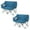 Blue 2pack, variant on ARROWHEAD OUTDOOR Portable Folding Double Duo Camping Chair Loveseat w/ 2 Cup & Wine Glass Holder, Heavy-Duty Carrying Bag, Padded Seats & Armrests, Supports up to 500lbs, USA-Based Support (Blue)