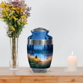 thumbnail image 7 of MUKTIVE Frog Memorial Urn for Ashes for Women Funeral, Burial Urns for Adult Male, Large Blue Cremation Urn for Mom, Decorative Tree Urns for Ashes, 10 Inch, 7 of 7