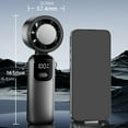 thumbnail image 5 of Digital Foldable Turbos Bladeless Fan 5 Gear Wind Control Rechargeable Battery Operated Portable Desktop Cooling System, 5 of 11