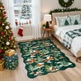 thumbnail image 3 of Moynesa 5'x7' Christmas Rugs for Living Room, Washable Non-Slip Checkered Area Rugs for Dining Room, Bedroom, Soft Farmhouse Holiday Rug Geometric Xmas Accent Carpet Indoor Christmas Decor, 3 of 7