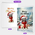 thumbnail image 2 of Merry Christmas French Bulldog Enjoys Woofmas Winter Xmas Holiday 5x7in Folded Greeting Card Dog Lover Gifts Single Note Card with Envelope - 02022, 2 of 5