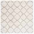 thumbnail image 6 of SAFAVIEH Hudson Jaye Plush Geometric Shag Area Rug, Ivory/Beige, 7' x 7' Round, 6 of 9
