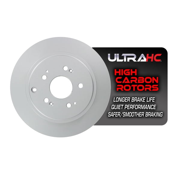 UltraHC Coated High Carbon Brake Rotor, Rear UR004881, Honda Ridgeline 2014-2006