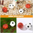 thumbnail image 3 of TEHAUX Mini Basketball 12Pcs Mini Sports Balls Assorted Color Resin Ornaments For Office Desk And Bookshelf, 3 of 7