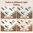 thumbnail image 7 of Design&I 6'x9' Ultra Soft Area Rug, Fish Cobalt Fishing Hooks Creatures Bubble Dots Symmetrical Hunting None Fluffy Washable Non Shedding for Guest Room Bedroom Living Room, 7 of 7