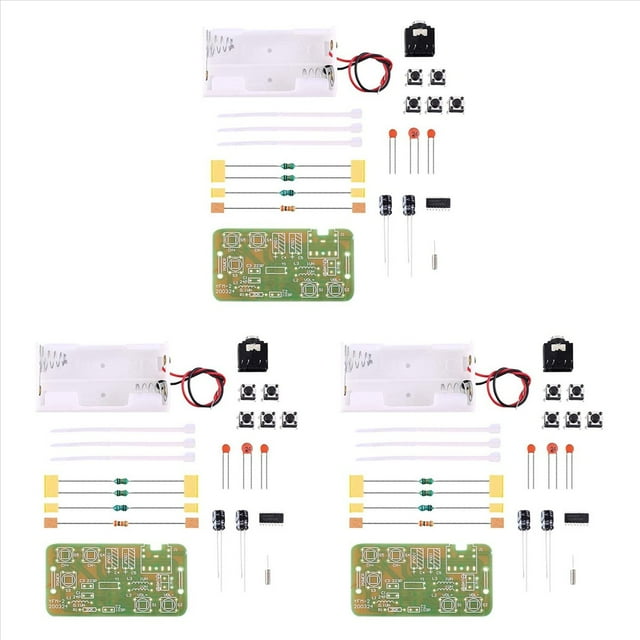 3X Módulo Receptor de Radio FM Estéreo 76MHz-108MHz FM DIY Kit de Soldadura Electrónica Circuito PCB Placa Proyecto de Práctica de Soldadura