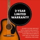 thumbnail image 3 of Fender Guitarra Acústica California Debut Redondo™, Spruce Top, Black Pickguard, 2-Color Sunburst, 3 of 6
