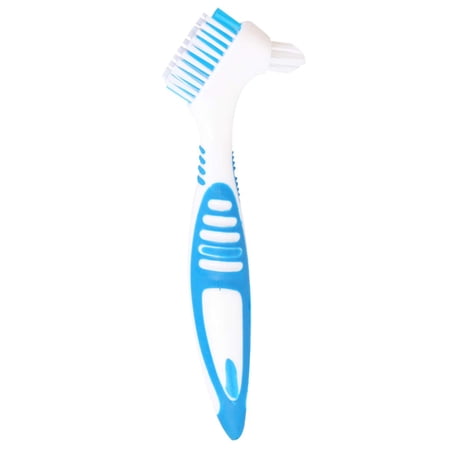 Denture Cleaning Brush Double Sided Denture Cleaner Brush Cleaning Toothbrush for Dentures False Teeth