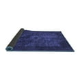 thumbnail image 2 of Ahgly Company Indoor Round Abstract Blue Modern Area Rugs, 3' Round, 2 of 4