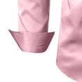thumbnail image 5 of Mens Satin Long Sleeve Shirts Party Dancing Turndown Collar Shirt Vintage Solid Color Casual Blouse Tops, 5 of 7