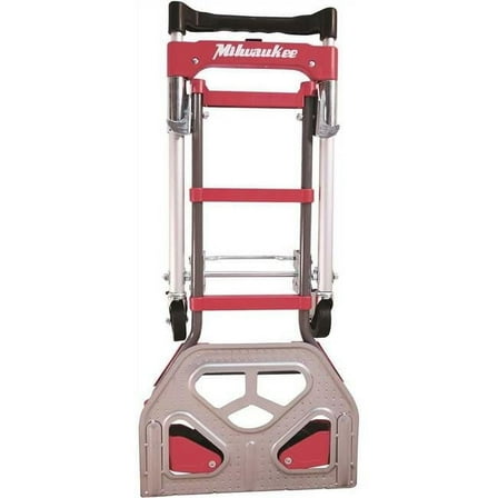 Milwaukee Hand Truck DC73333 300 lbs 2-In-1 Folding Hand Truck, Red