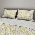 thumbnail image 2 of Floral Comforter & Sham Bedding Set, Summer Kitchen Design Cartoon Shaped Little Flowers Daisy Print, 3 pcs Duvet Set Microfiber Filling Quilt, 5 Sizes, Pale Green Yellow, by Ambesonne, 2 of 4