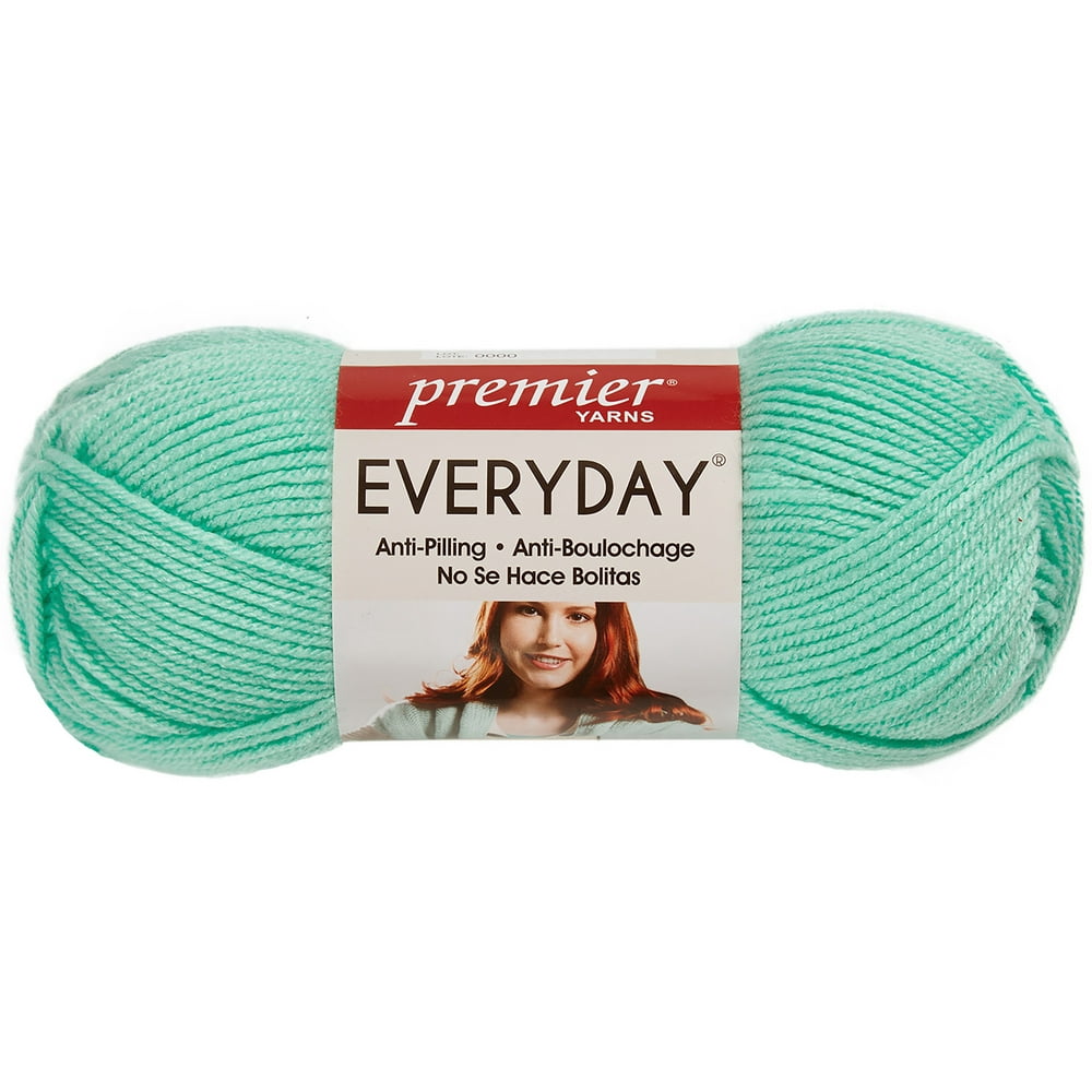 Premier Yarns AntiPilling Everyday Worsted Solid YarnGlass Walmart