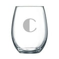 thumbnail image 3 of 4-pc Broadway Personalized 15 oz Stemless Wine Glass, Letter P, 3 of 10