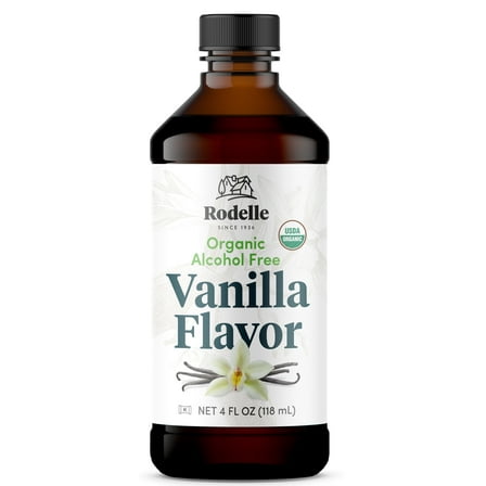 Rodelle Organic Alcohol-Free Vanilla Flavor, 4 fl oz