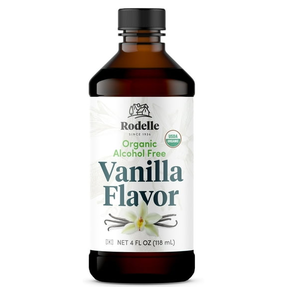Rodelle Organic Alcohol-Free Vanilla Flavor, 4 fl oz