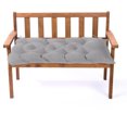thumbnail image 5 of Waterproof Indoor Outdoor Garden Bench Seat Cushions,Thicken Patio Bench Soft Rocking Chairs Pad Lounger Seat for Porch Wicker Loveseat Settee (19.68x39.37in,Gray), 5 of 7