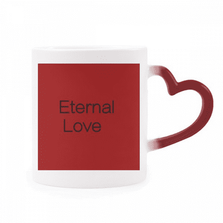 

Eternal Love Perpetual Ageless Heat Sensitive Mug Red Color Changing Stoneware Cup