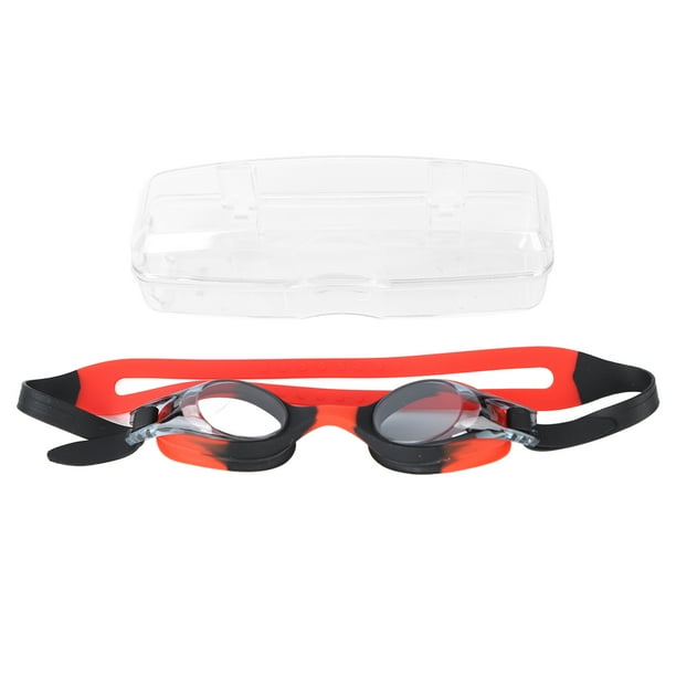 Gafas de natación para niños, gafas de visión clara, gafas de natación, gafas de PC para niños y niñas, rojo y negro YUNYI BRAND Deportes