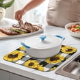 thumbnail image 2 of Microfibre Drying Mat for Kitchen Sunflower Colorful Floral Dish Drying Drainer Mat Absorbent Drying Mat Washing Up for Glass, Plate & Cup 16inch X 18inch, 2 of 7