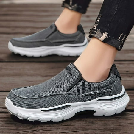 

NAYUKA Men‘s Casual Shoes Canvas Breathable Loafers Men 2022 New Male Comfortable Outdoor Walking Shoes Classic Loafers Men Sneakers
